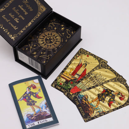 Gold Foil Tarot - Let the Magic Begin - Gift Box – detail view