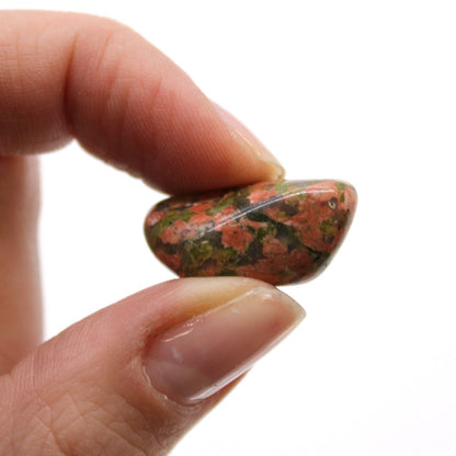 Small African Tumble Stones - Unakite – detail view