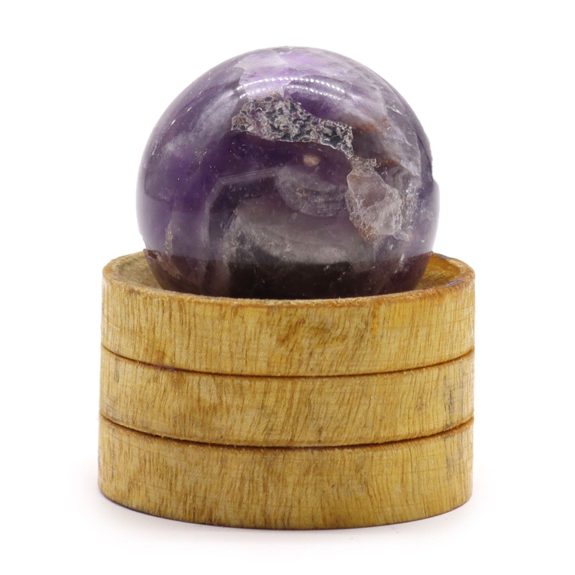 Gemstone Sphere 40mm - African Amethyst with Stand | Auro & Co