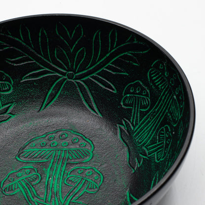 Aluminum Singing Bowl - Magic Mushroom - Green (20cm) – packaging