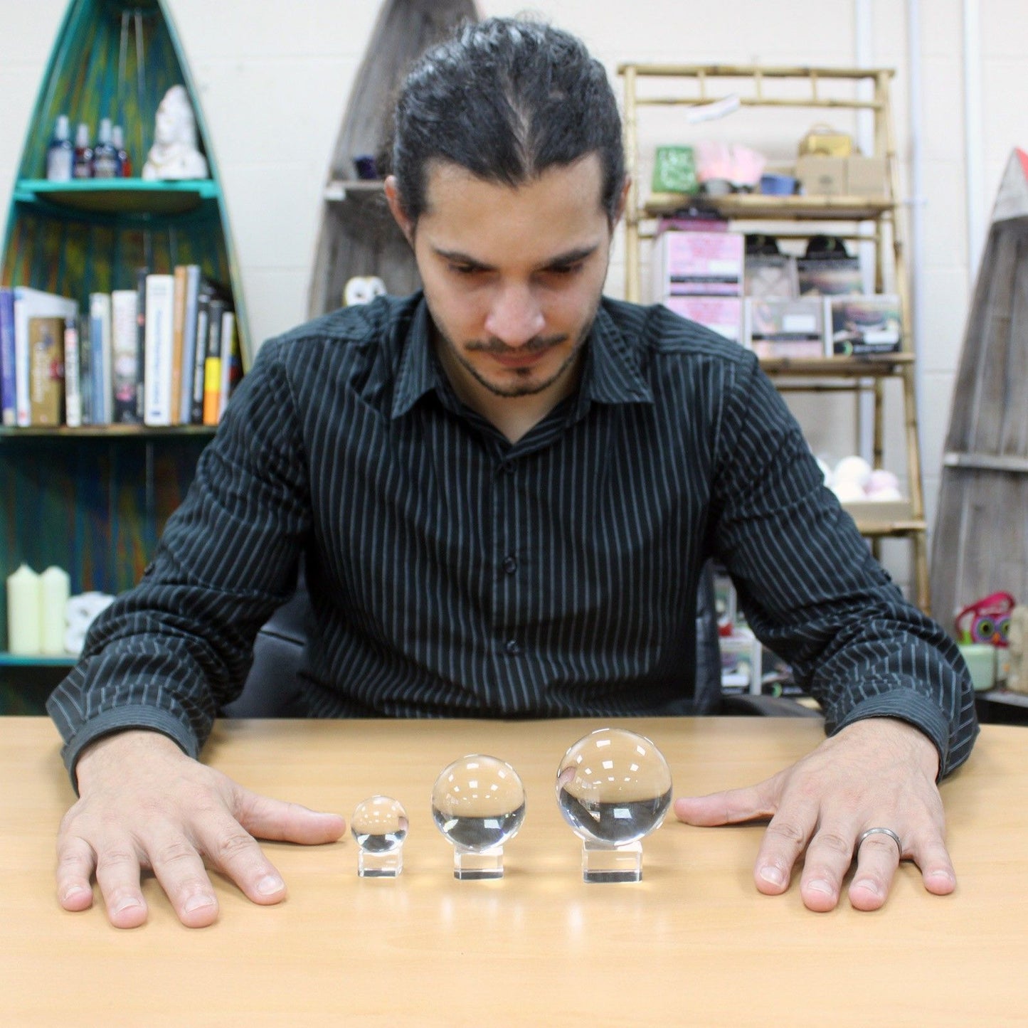 Crystal Ball on Stand 50mm – lifestyle shot