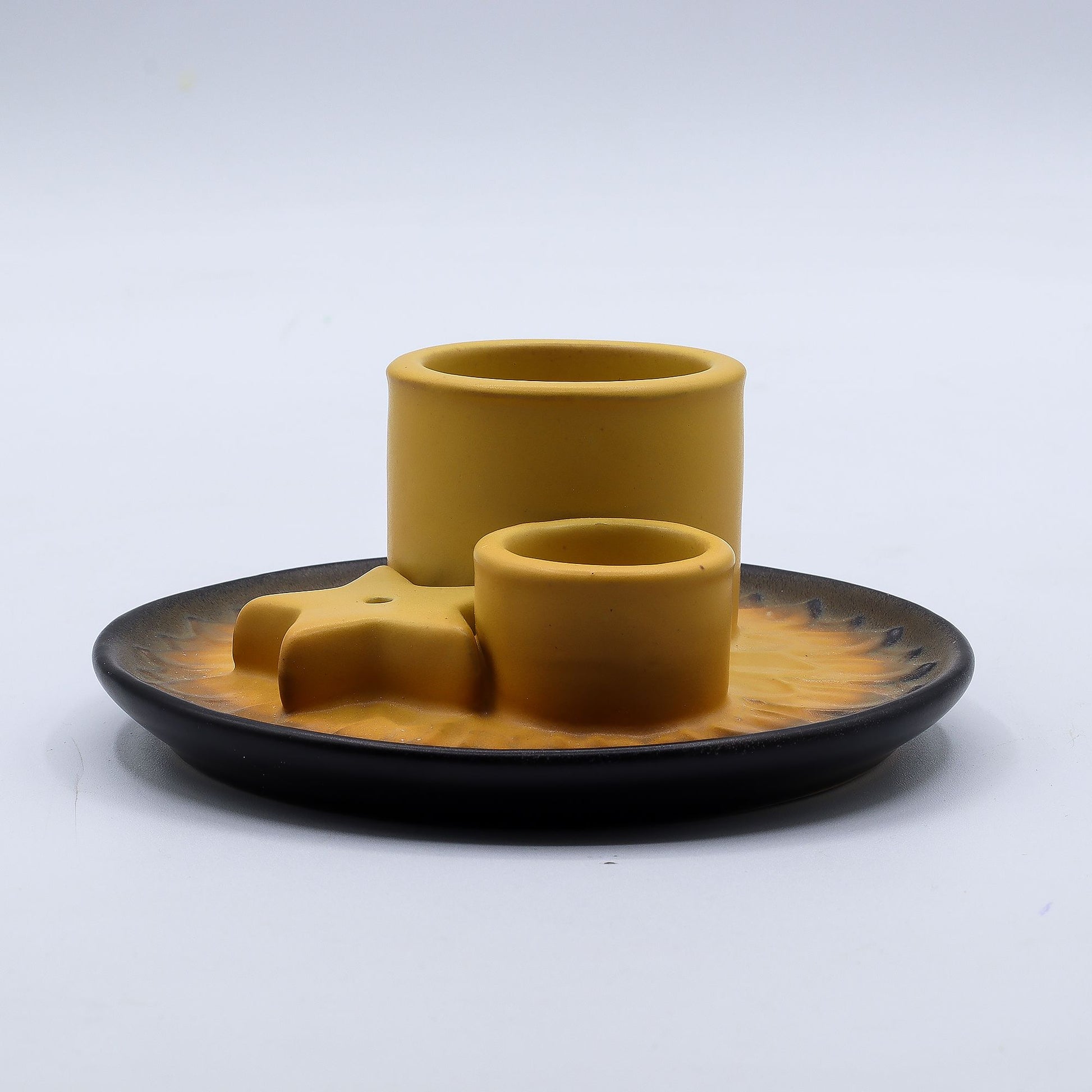 Palo Santo Stick & Smudge Holder - Mandala - Sand & Grey – product image 11