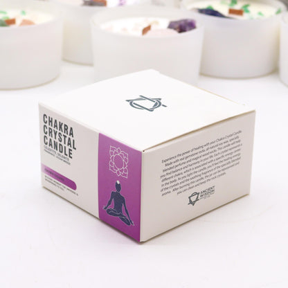 Crown Chakra Crystal Candle - Divine Light