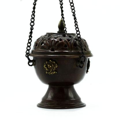 Classic Hanging Copper Tibetan Incense Burner