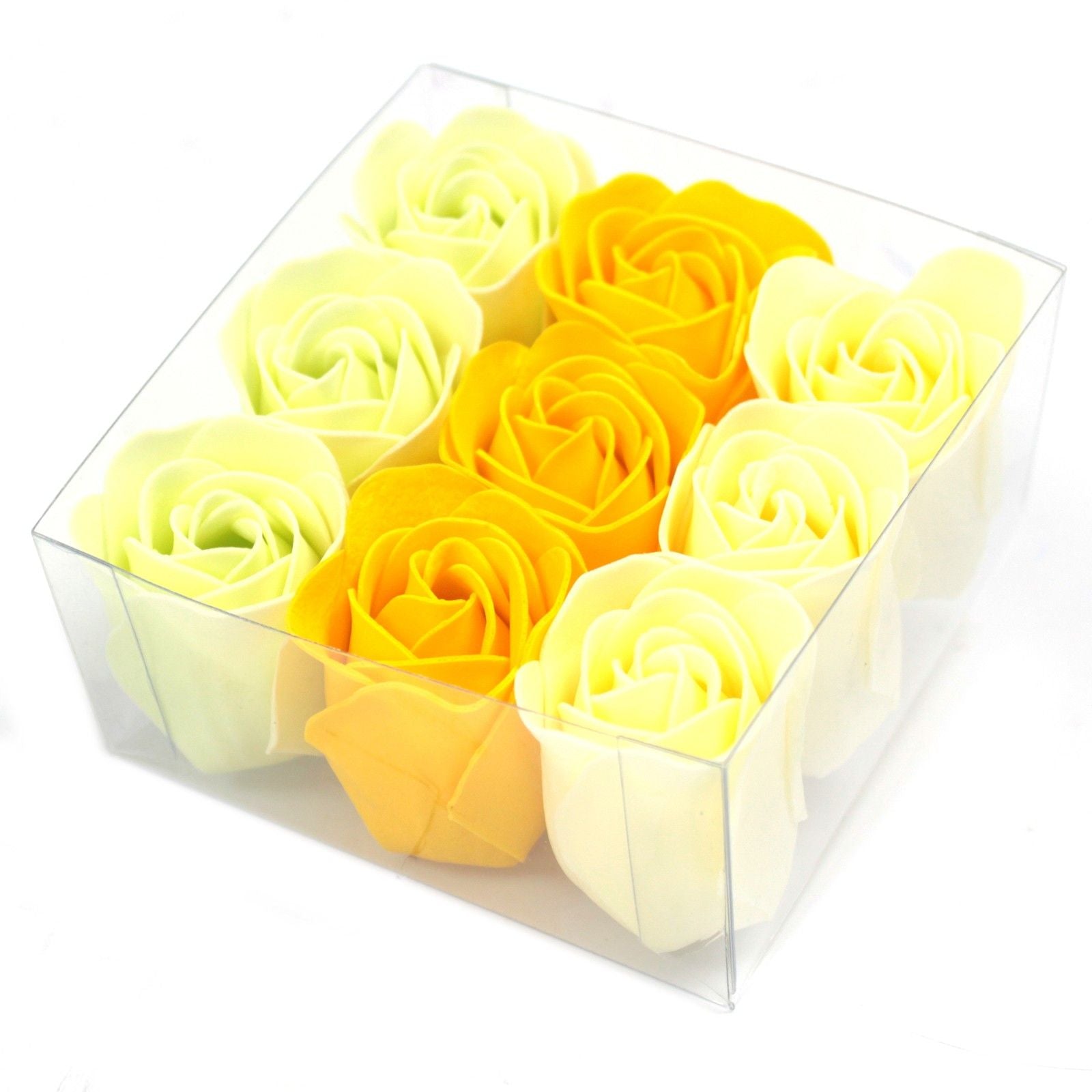 Set of 9 Soap Flowers- Spring Roses – packaging