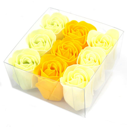 Set of 9 Soap Flowers- Spring Roses – packaging