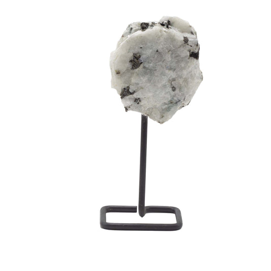 Rainbow Moonstone Mineral Specimen on Stand