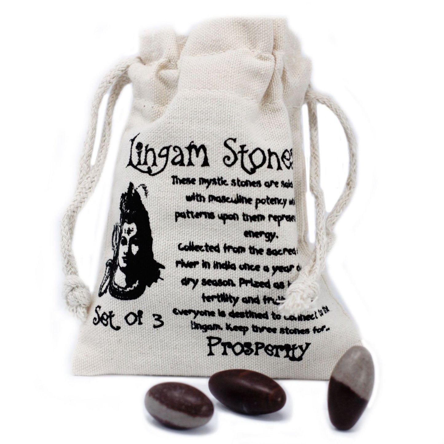 One Inch Lingam - 3 Stones – lifestyle shot