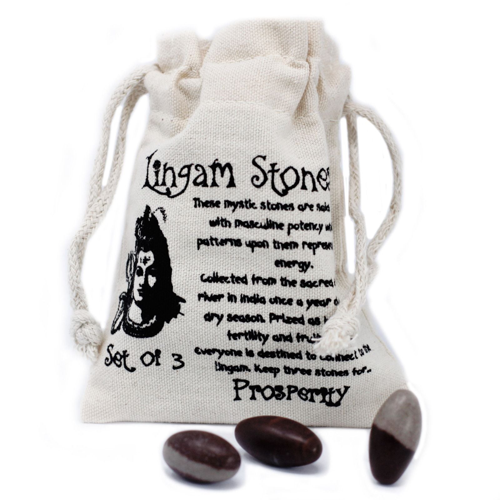 One Inch Lingam - 3 Stones – lifestyle shot