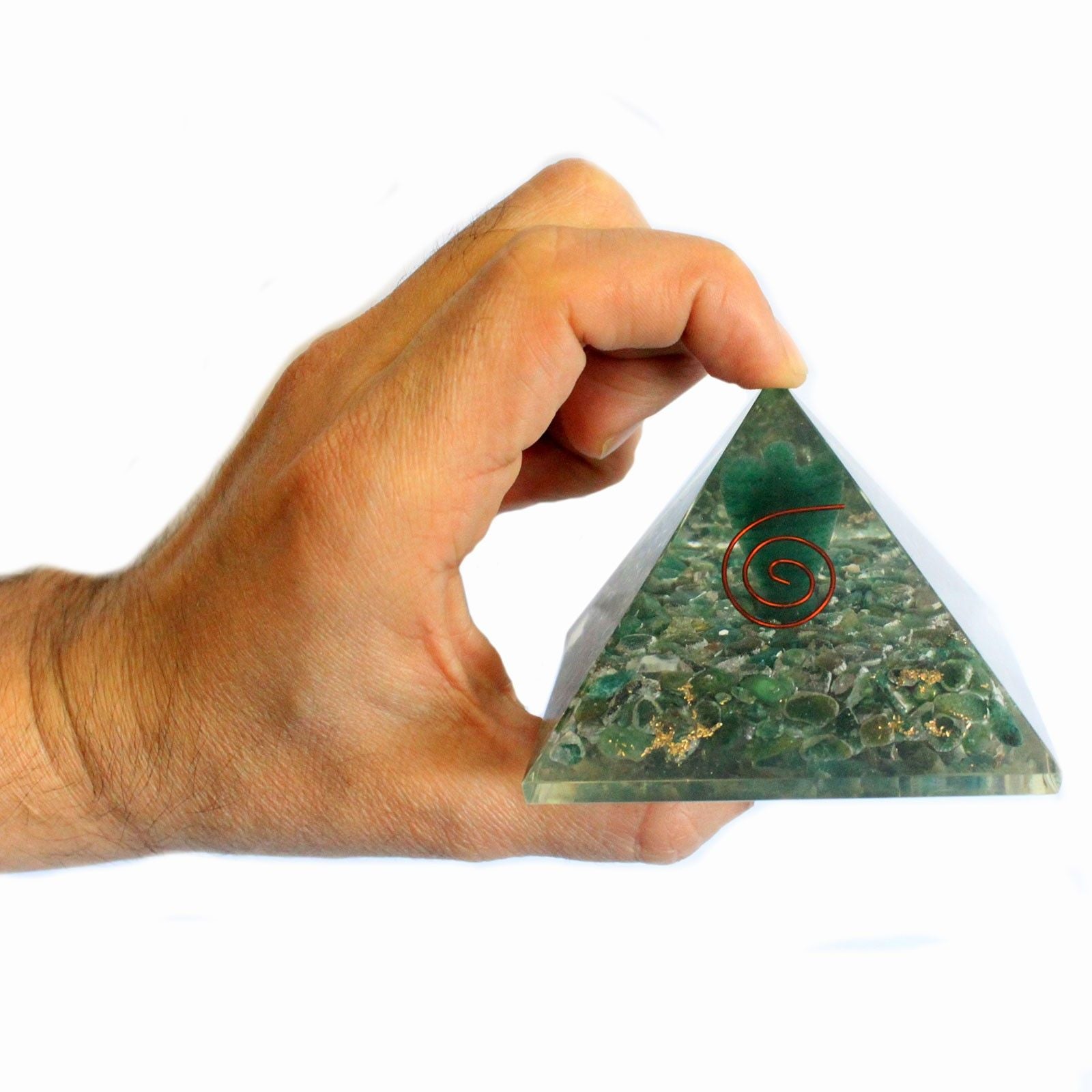 Lrg Orgonite Pyramid 70mm - Angel – lifestyle shot