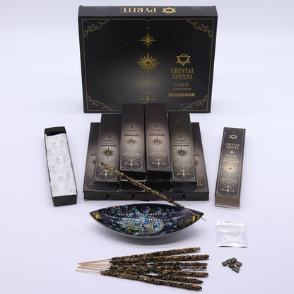Pyrite Crystal Scents Smudge Incense - Cinnamon – lifestyle shot
