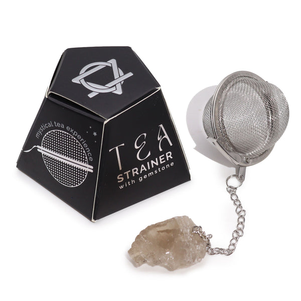 Smoky Quartz Raw Crystal Tea Strainer
