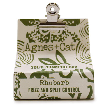 Agnes + Cat Rhubarb Solid Shampoo – detail view
