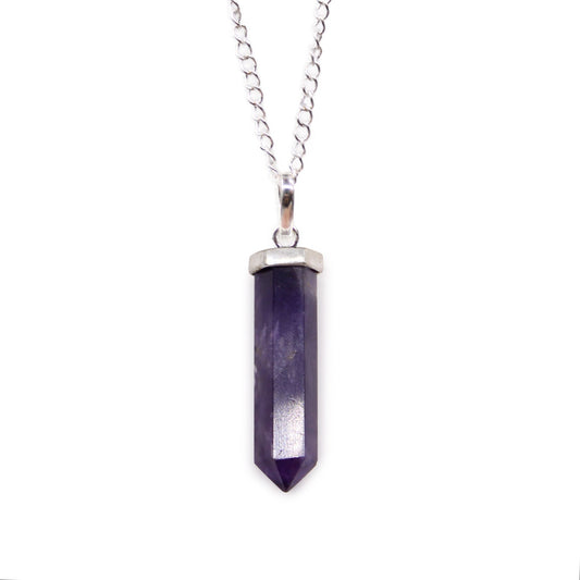Gemstone Classic Point Pendant - Amethyst | Auro & Co