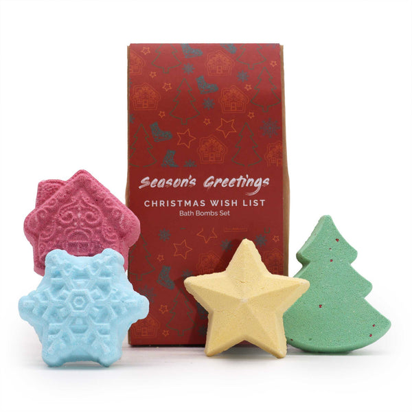 Christmas Wish List Christmas Bath Bomb Gift Pack | Auro & Co