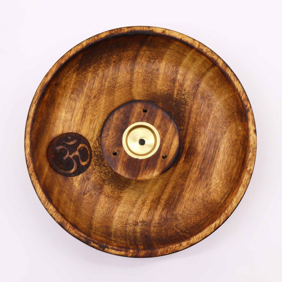 Om Mango Wood Incense Disc