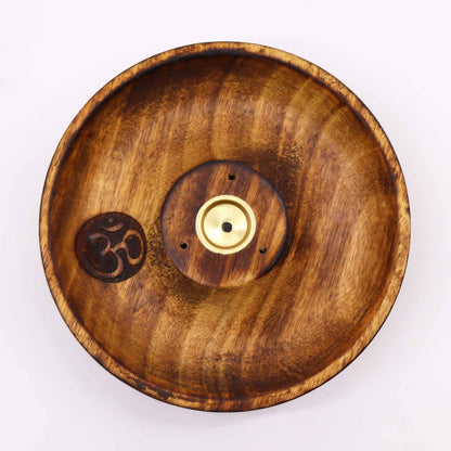 Om Mango Wood Incense Disc