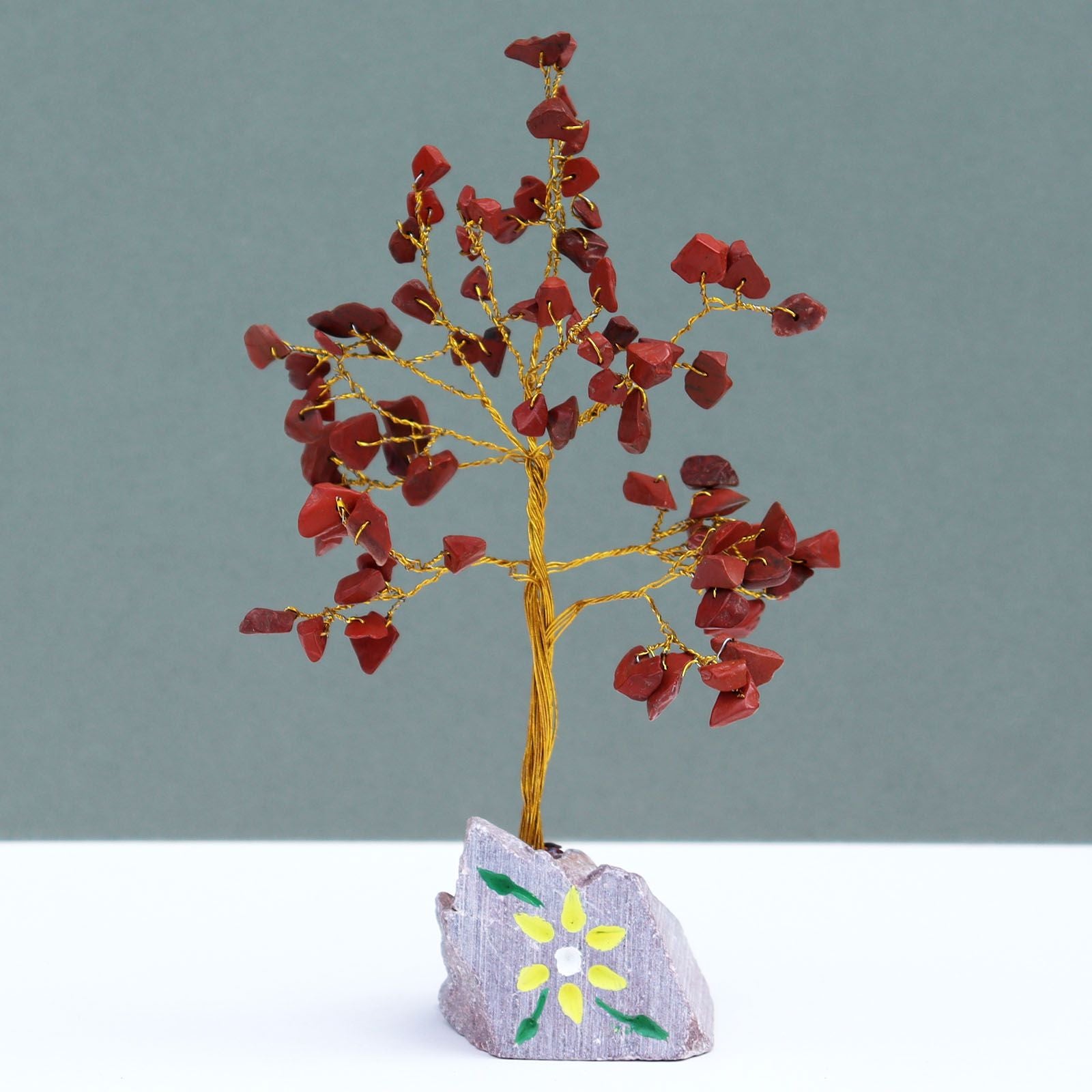 Indian Gemstone Trees Red Jasper - 80 Stone – detail view