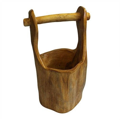 Teak Well Buckets aprox 28cm | Auro & Co