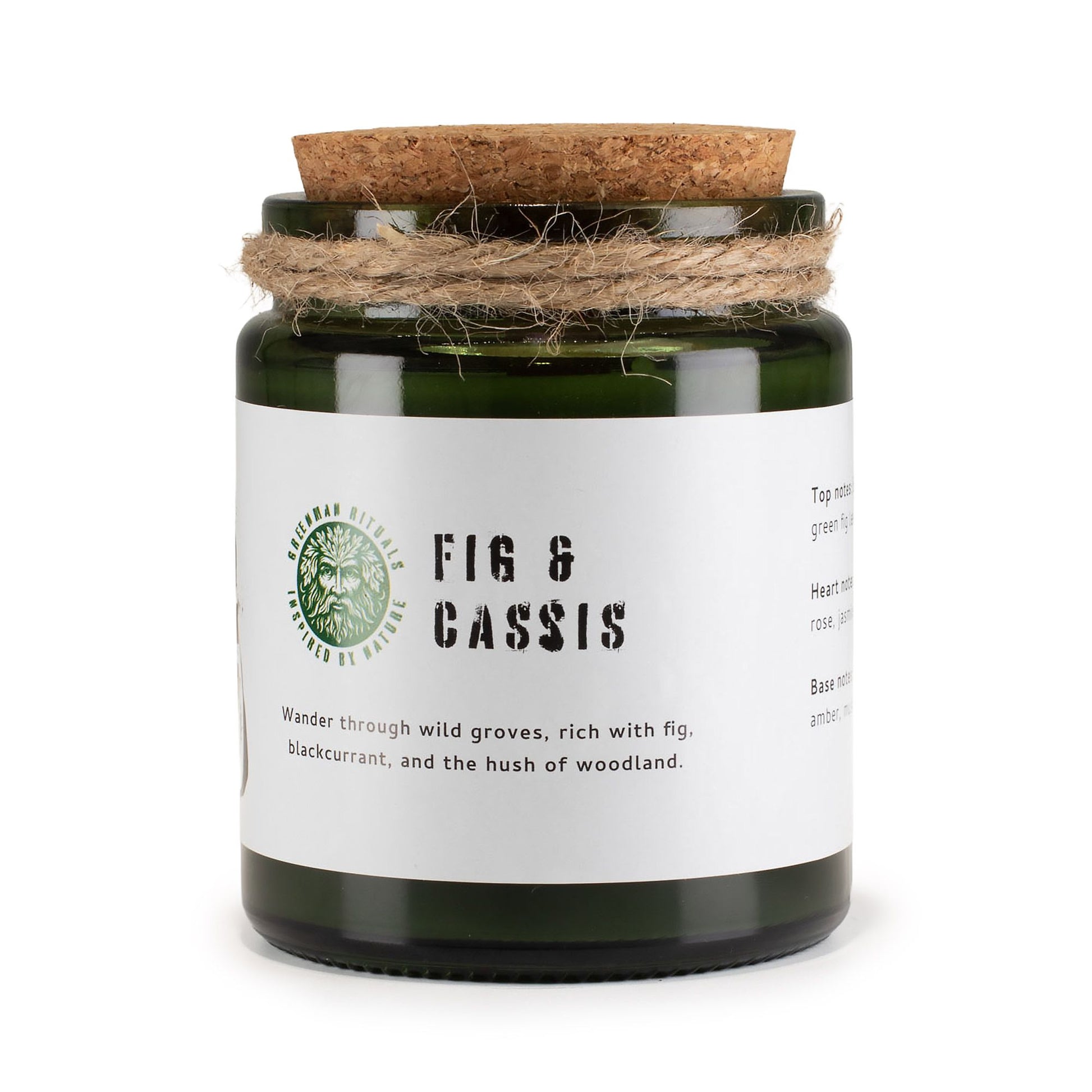 Greenman Woodwick Soy Candle - Fig & Cassis | Auro & Co