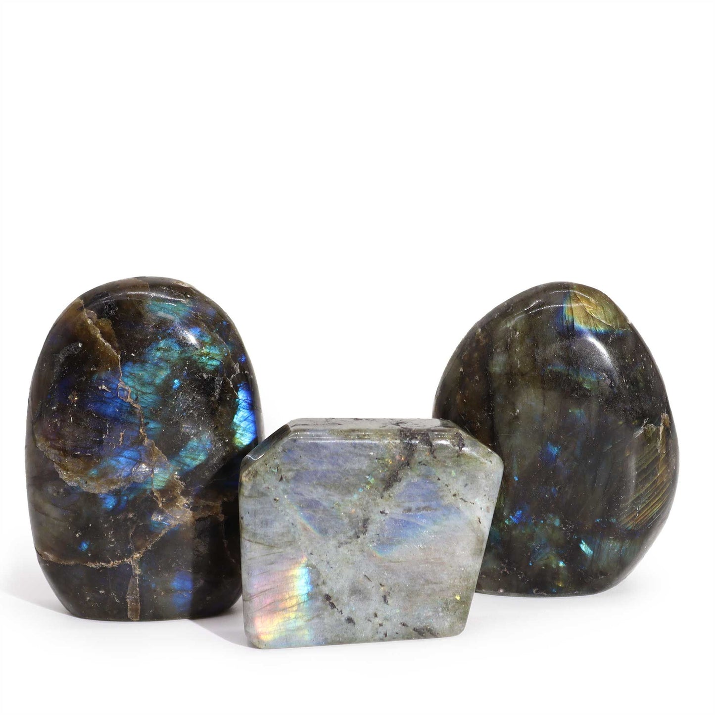 Madagascar Labradorite Tomb Stone (approx 80-100gms 50-70mm) | Auro & Co
