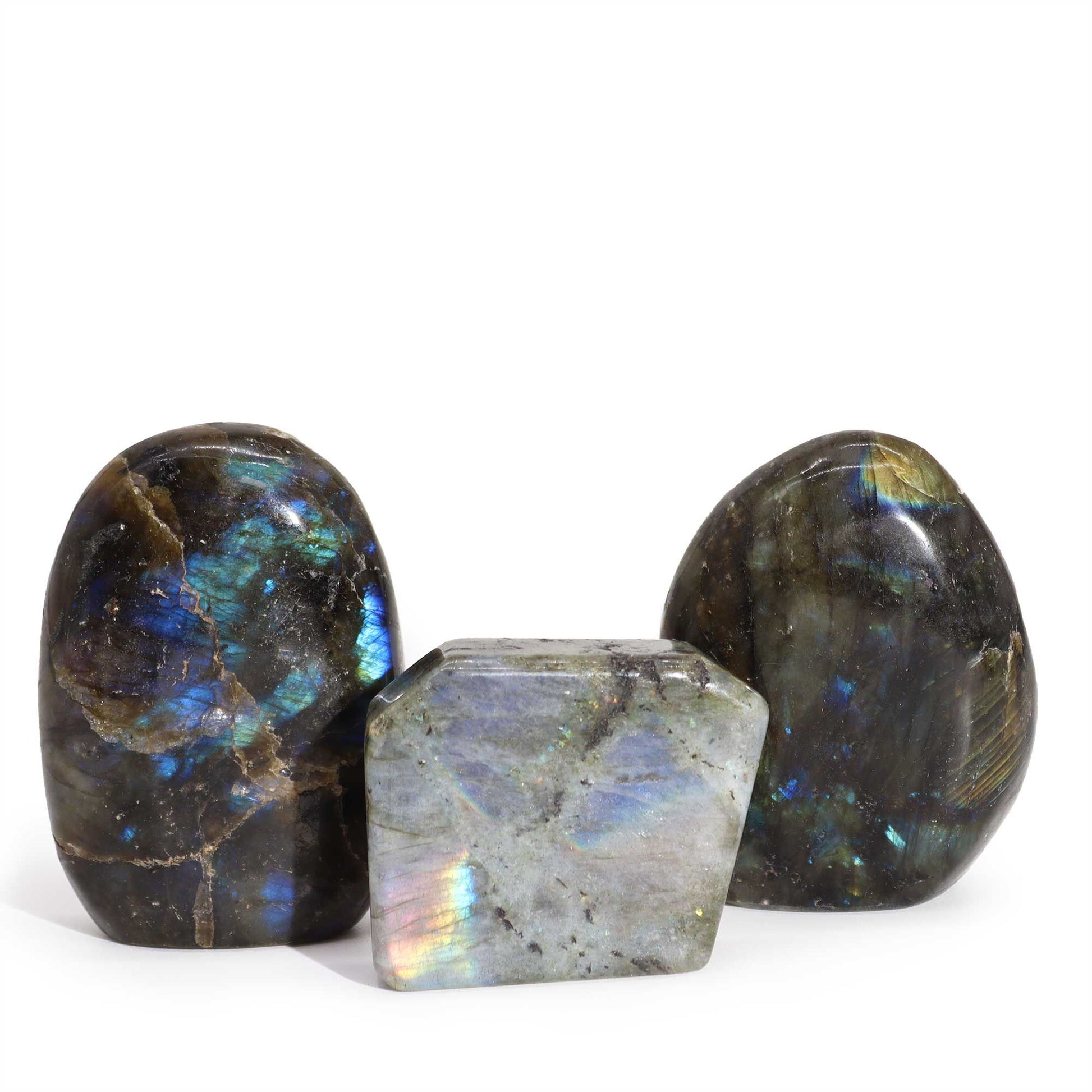 Madagascar Labradorite Tomb Stone (approx 80-100gms 50-70mm) | Auro & Co