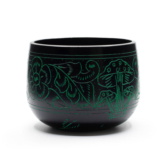 Cauldron Singing Bowl - Magic Mushroom - Green (15cm) | Auro & Co