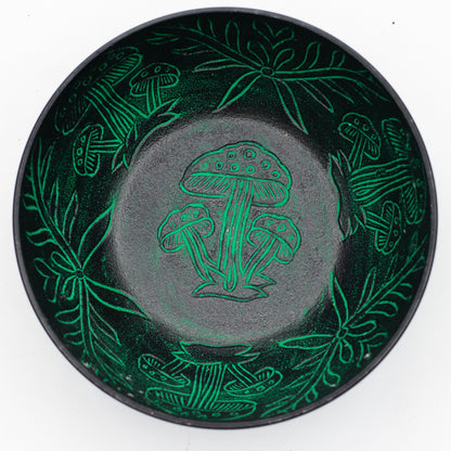 Aluminum Singing Bowl - Magic Mushroom - Green (20cm) | Auro & Co