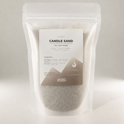 Azure Noir Candle Sand - Warm Grey, 300g