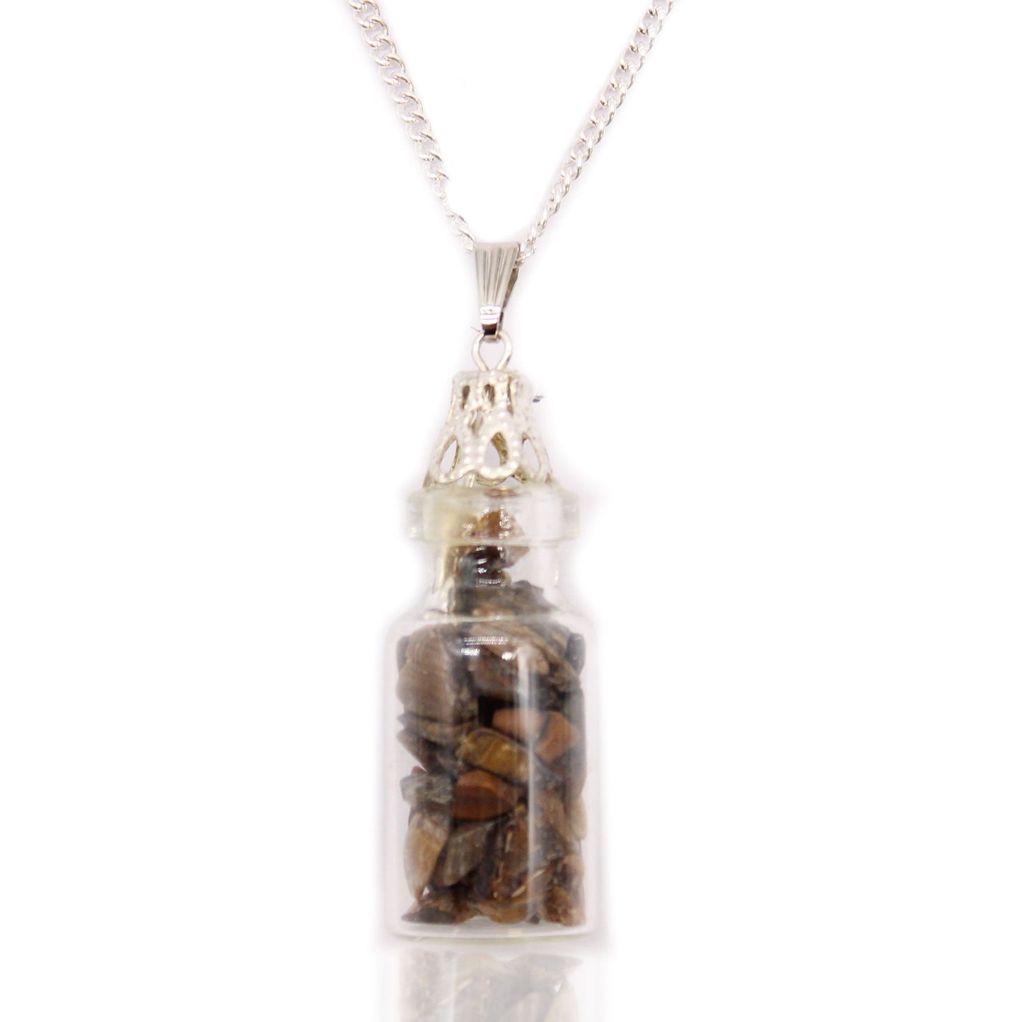 Bottled Gemstones Necklace - Tiger Eye | Auro & Co