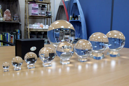 Crystal Ball on Stand 200mm – lifestyle shot