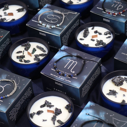 Aries Zodiac Crystal Candle Set – product image 5