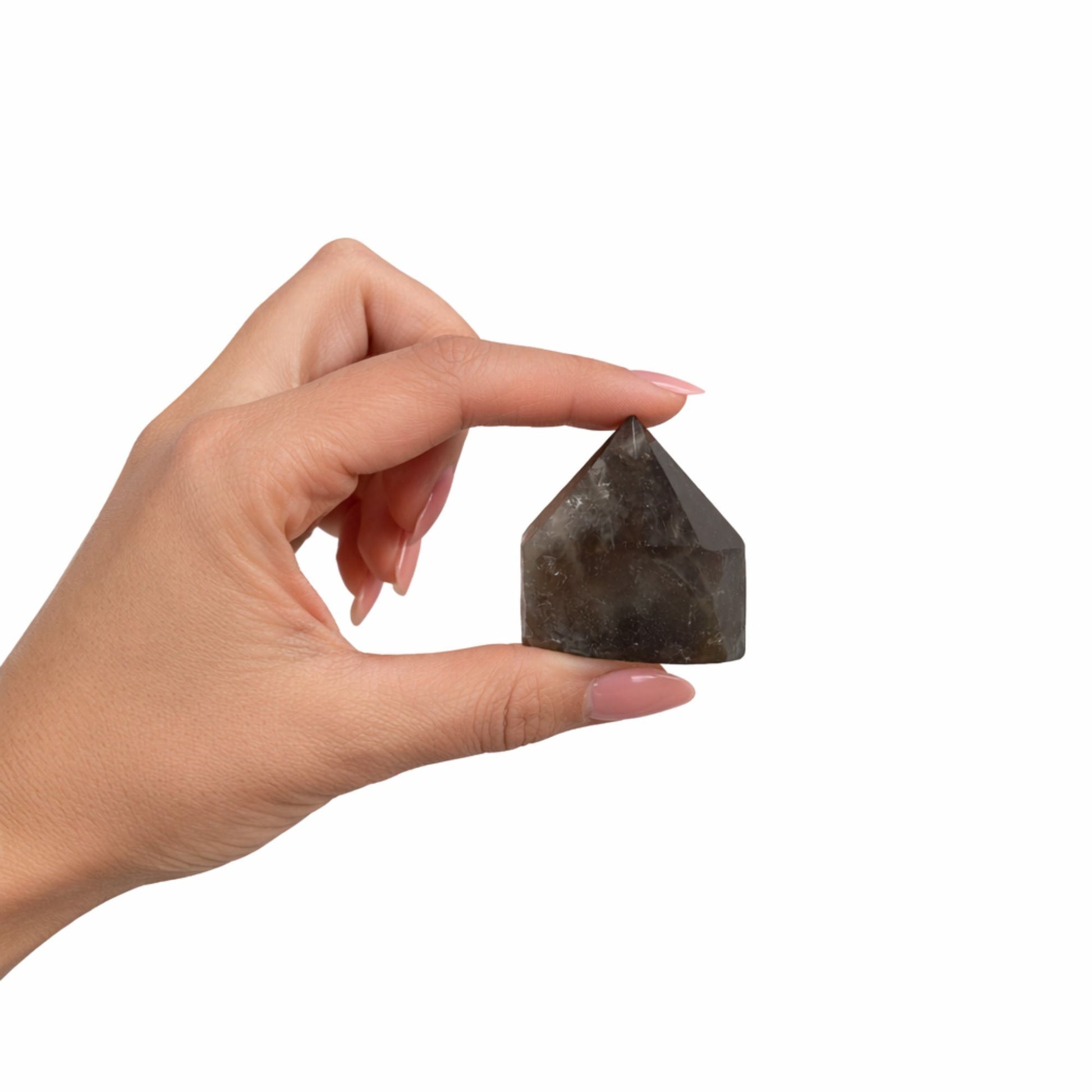 Gemstone Top Polished Points - Smoky Quartz (approx 5-6 pieces) – detail view