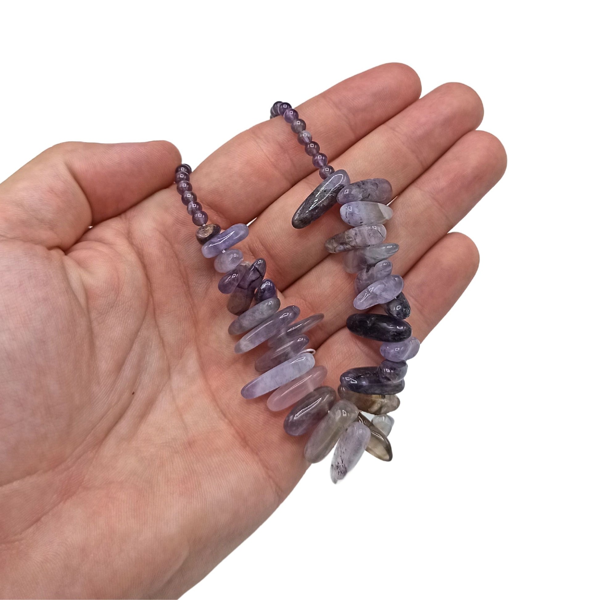Longstone Gem Necklace - Amethyst – lifestyle shot