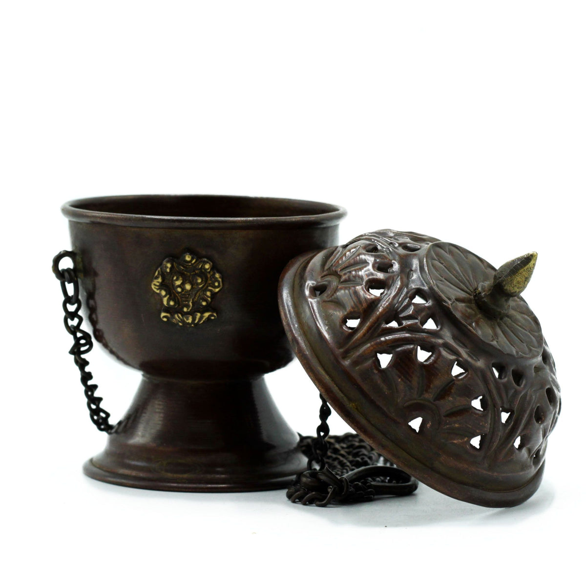 Classic Hanging Copper Tibetan Incense Burner