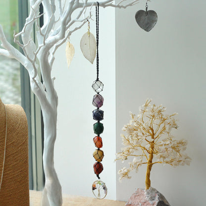 Hanging Chakra Stone  Pendant - Tree of Life – lifestyle shot