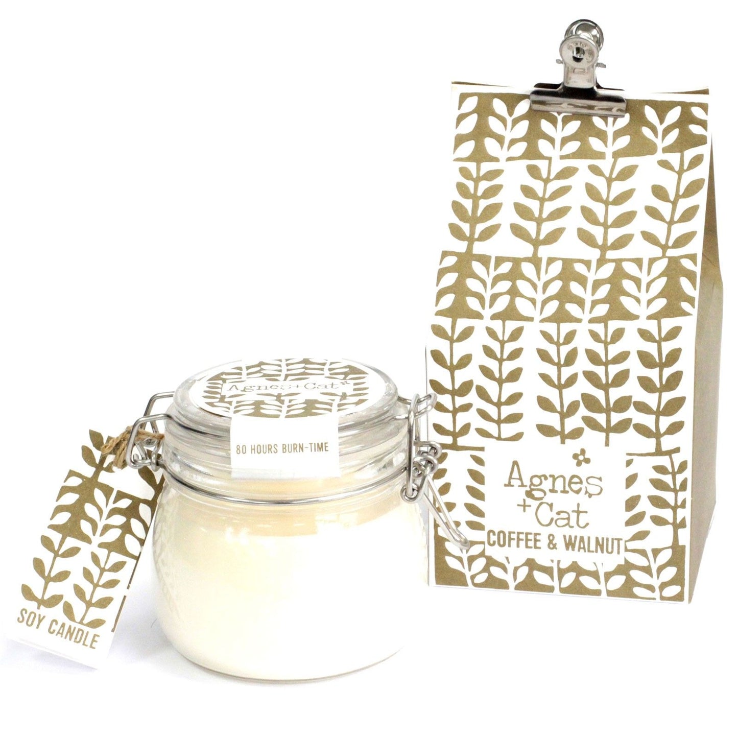 Agnes + Cat Kilner Jar Candle - Coffee and Walnut | Auro & Co