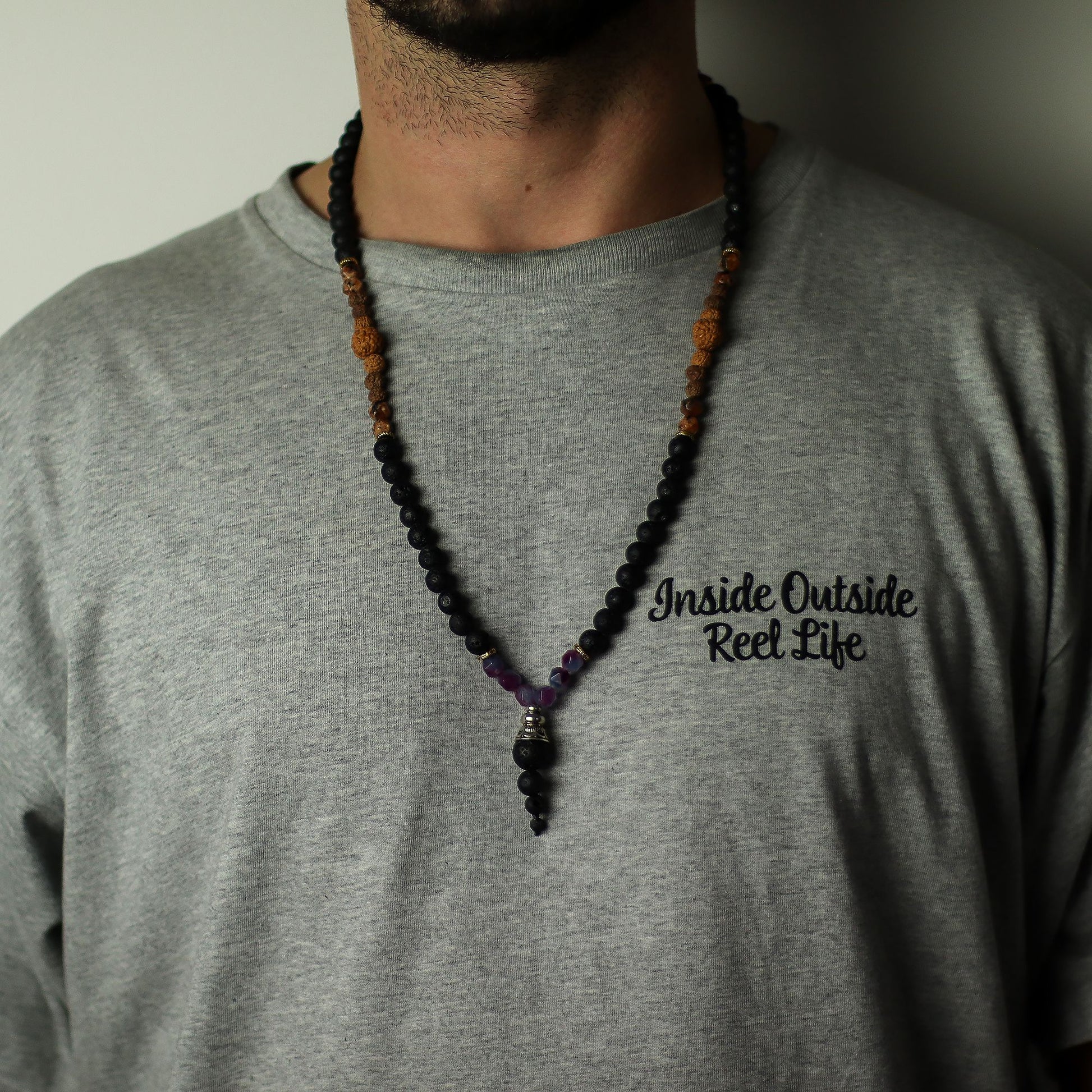 Essence of the Volcano Necklace - Embracing the Dark Side – detail view