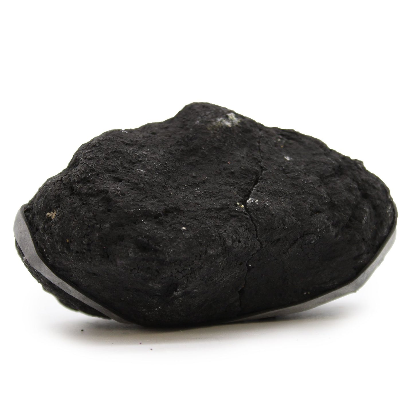 Coloured Calsite Geodes - Black Rock - Yellow – detail view