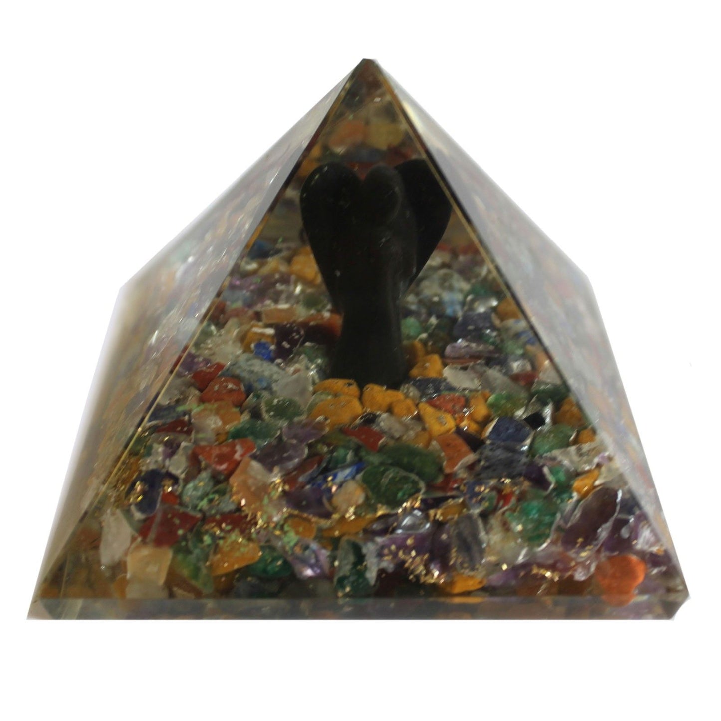 Lrg Orgonite Pyramid 70mm - Angel – packaging