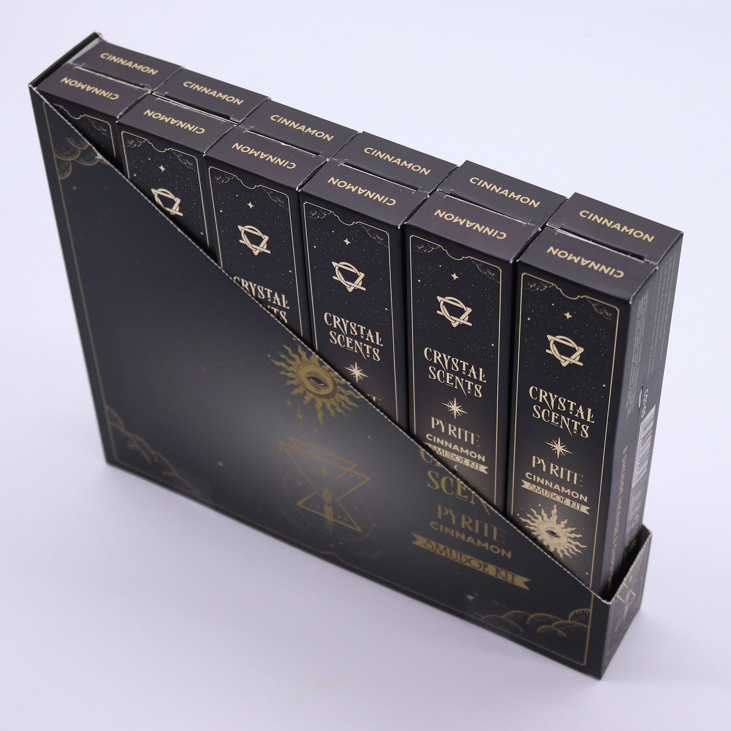 Pyrite Crystal Scents Smudge Incense - Cinnamon – packaging