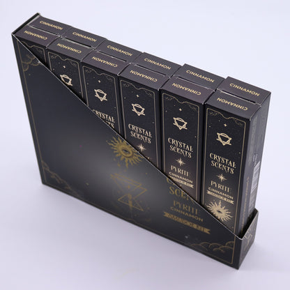 Pyrite Crystal Scents Smudge Incense - Cinnamon – packaging