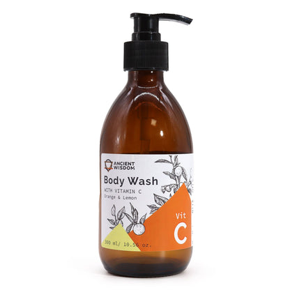 Aromatherapy Body Wash with Vitamin C – Orange & Lemon | Auro & Co