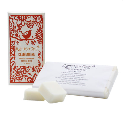 Clementine Wax Melts, Box of 8 - Agnes + Cat