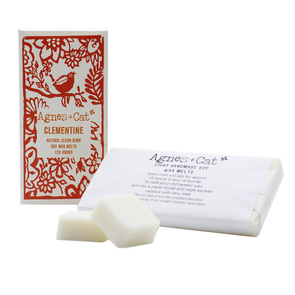 Clementine Wax Melts, Box of 8 - Agnes + Cat