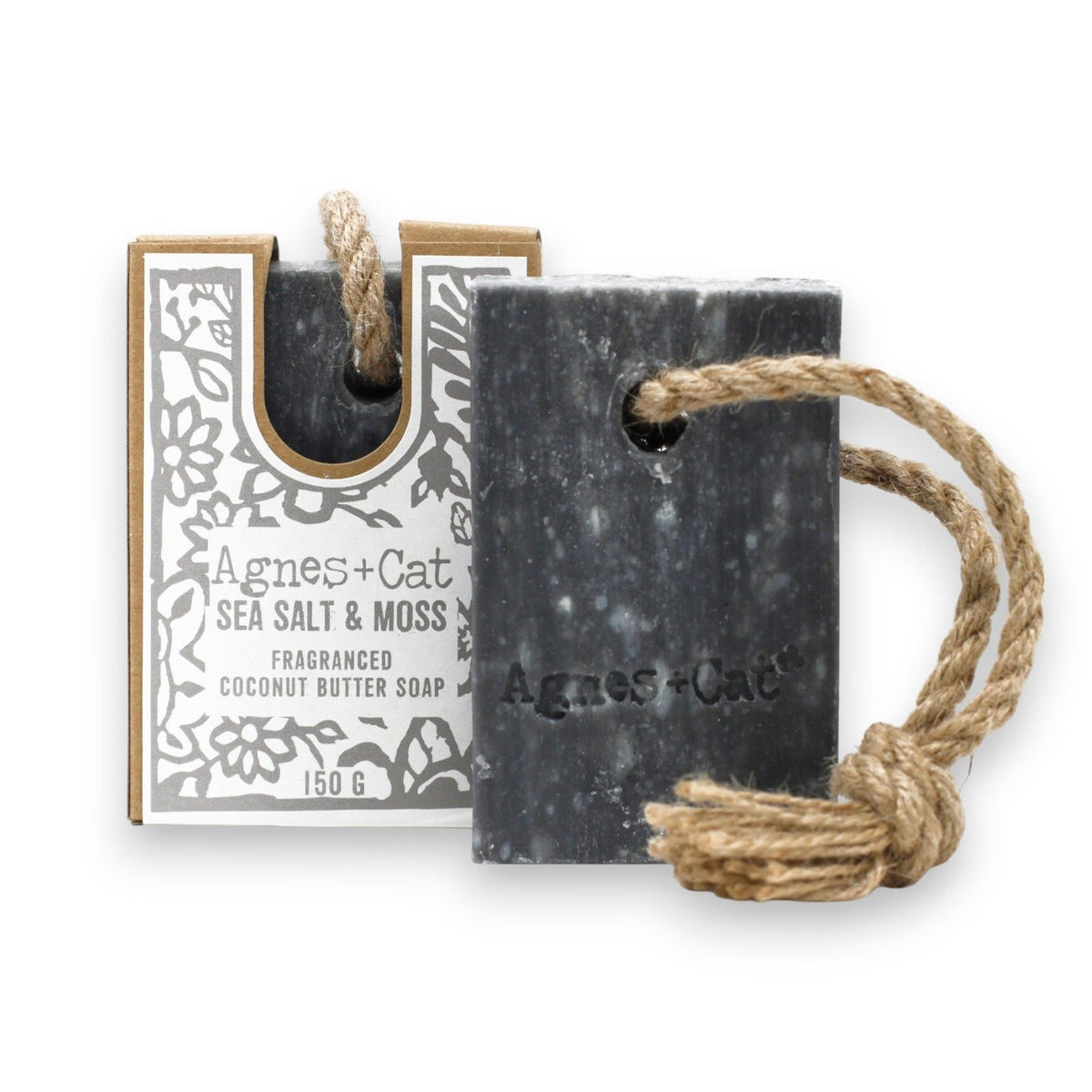 Sea Salt & Moss Soap on a Rope - Agnes + Cat