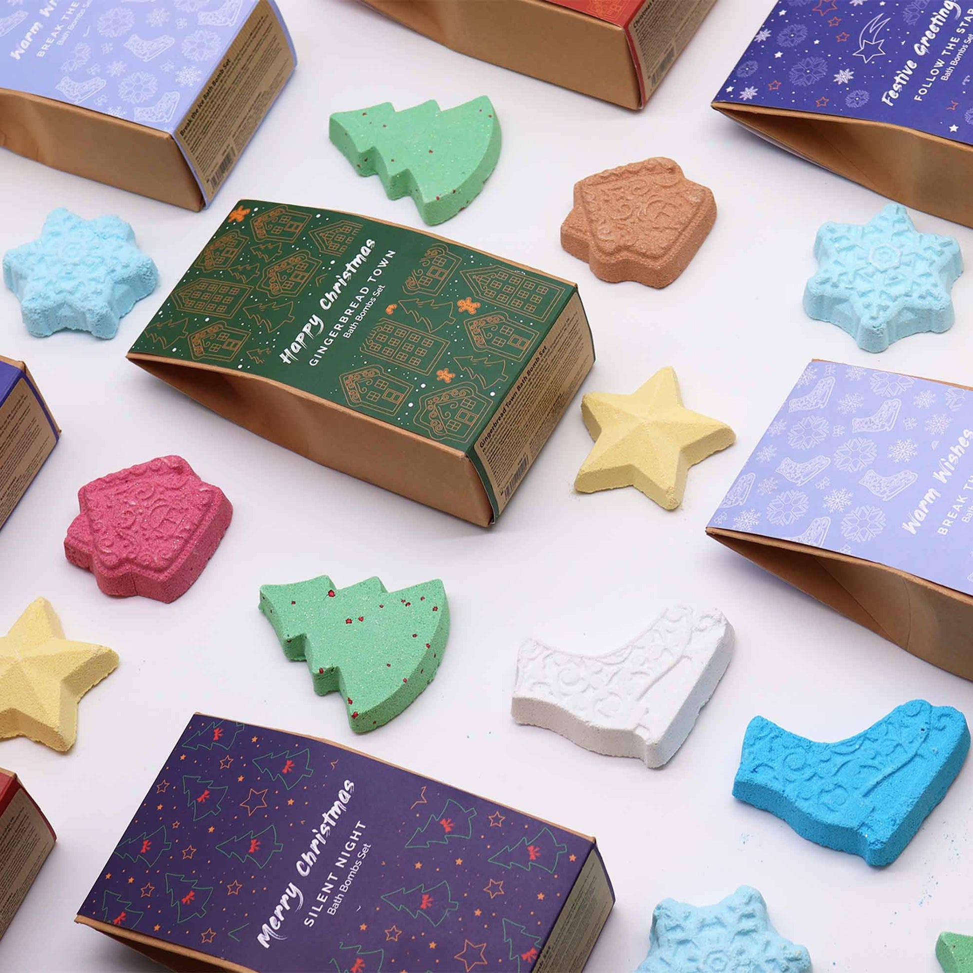 Silent Night Christmas Bath Bomb Gift Pack – detail view