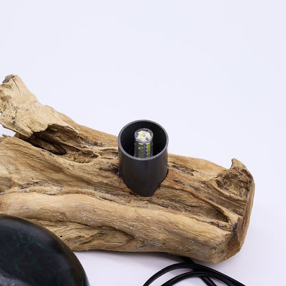DriftGlow Lamp Emerald Crackle Shade – product image 5