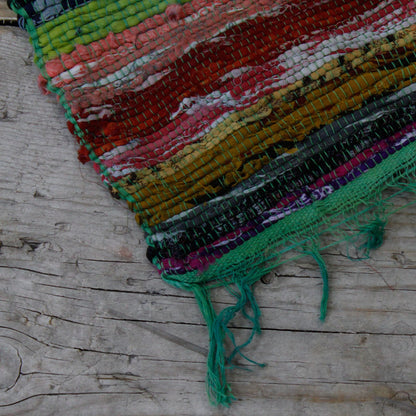 Luxury Handwoven Rag Rug – Green (151 × 90 cm) – product image 7