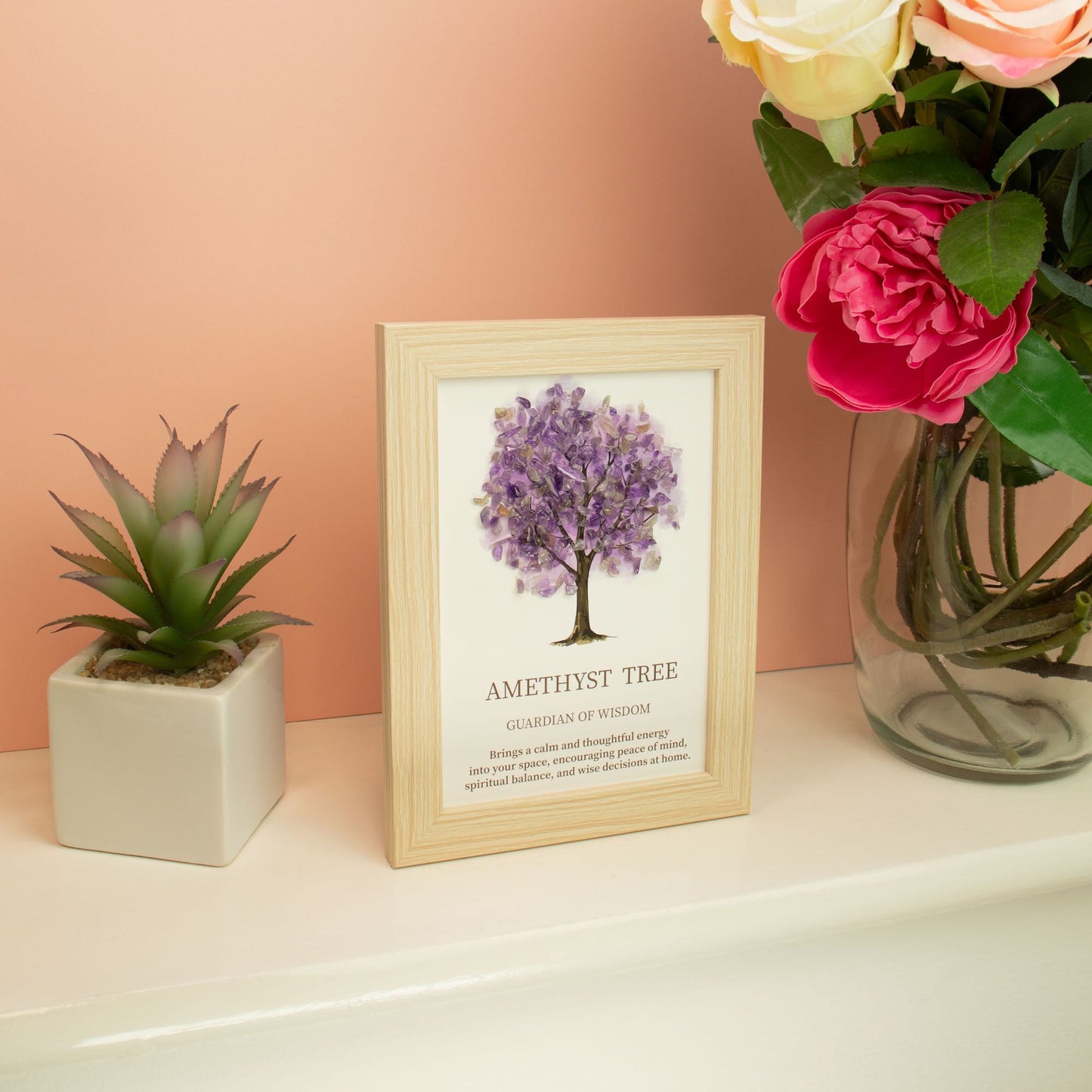 Gemstone Picture - Tree of Life - Amethyst (20x14.7x1cm) – packaging